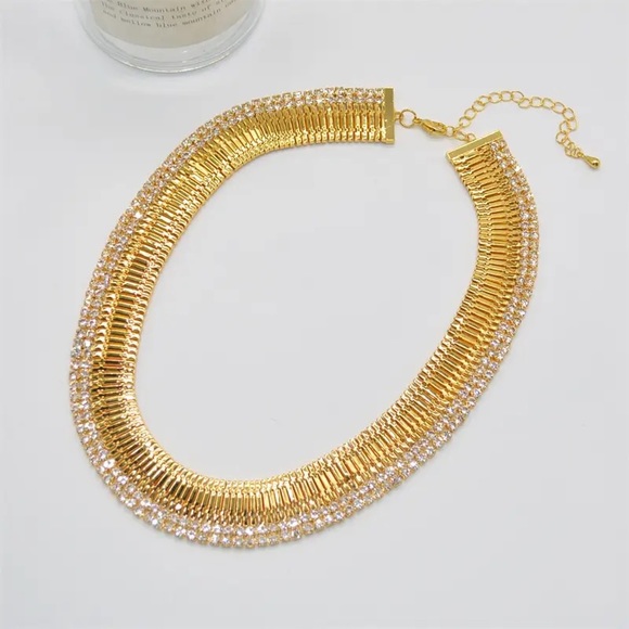 ♦️SALE♦️Luxury Chunky Cubic Zirconia Choker Necklace - Picture 9 of 16